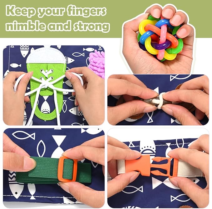Fidget Blanket and Muff Cat for Adults with Dementia, Alzheimers Dementia Activities Products for Elderly and Seniors,Fidget Gift and Game Toys for Alzheimer’s or Dementia.