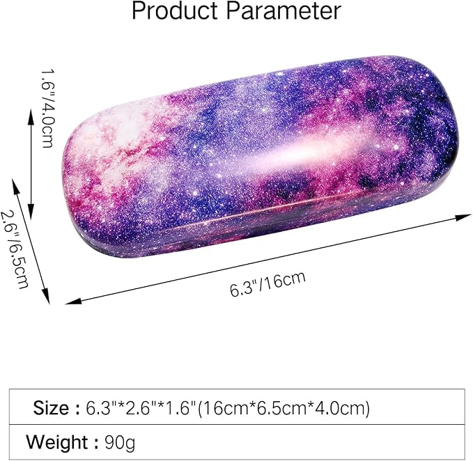 PERFECTSIGHT Hard Shell Eyeglasses Case, Kawaii Protective Glasses Case for Kids, Cute Eyeglass Case for Women Men Girls