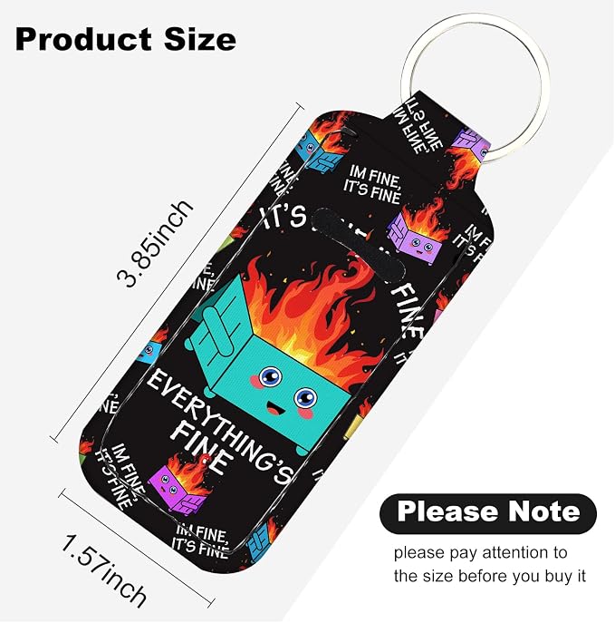 Cute Chapstick Holder Keychain,Lipstick Neoprene Clip-on Lip Balm Holder for Woman