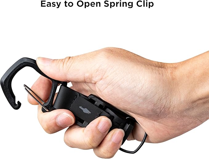 ALPAKA HUB Carabiner Quick Release Keychain with Magnetic Belt Clip | EDC Carabiner for Keys, Tactical Gear & Backpack Accessories,Attach to ALPAKA Sling Bag, Belt Loops