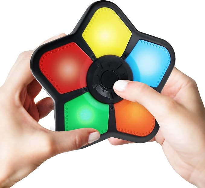 Gamie Classic Mini Electronic Memory Game, Handheld Brain Games for Kids and Adults, Travel Toy, Ages 4-12, 1 Piece