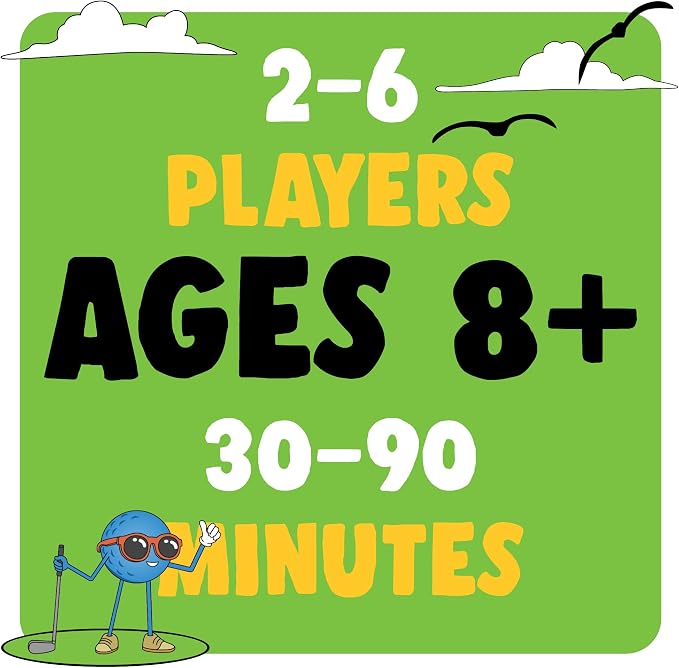 Play Nine The Card Game of Golf, Ages 8 and Up, Couples Date Night Gift, Game Night Favorite, 15 Min Gameplay, Family Friendly Card Game for Kids, Teens & Adults, Great Golf Gift