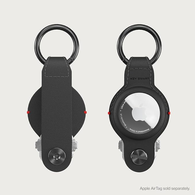 KeySmart Air - Premium Keychain Key Holder Compatible with Apple AirTag, 5 Key Organizer Keychain, Air Tags Not Included