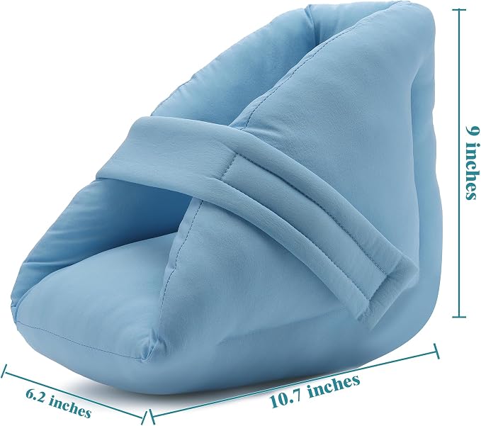 Heel Protectors for Pressure Sores, Cushioned Boots for Elderly, Diabetic, Bedridden Patients, Foot Injury Recovery, Pain Relief Heel Cushion Pillow Support for Bed Sores, Blisters 1PC