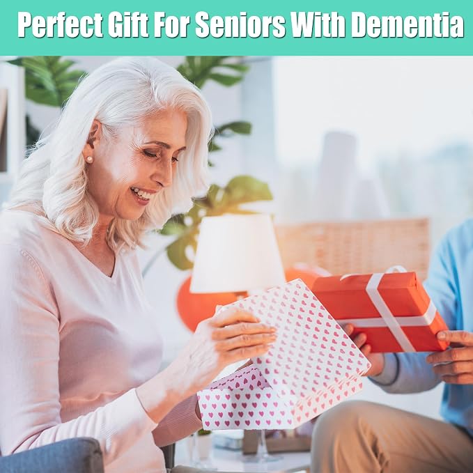 Gifts for People with Dementia - Wooden Puzzle Activities for Seniors Pattern Blocks Products for Elderly with Dementia Products for Alzheimers Patients Easy Memory