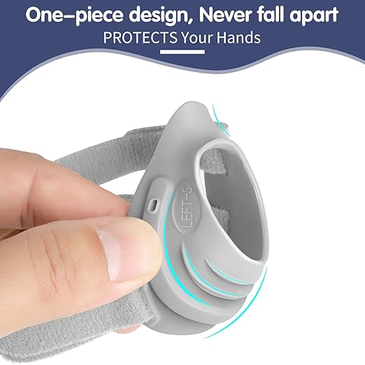 AKSO MEDICOS CMC Thumb Brace Thumb Splint Comfortable - for CMC Joint Pain Relief and Support, Osteoarthritis, Tendonitis, Arthritis, CMC Joint Thumb Arthritis Brace for Women Men(Left Hand, Medium, Grey)