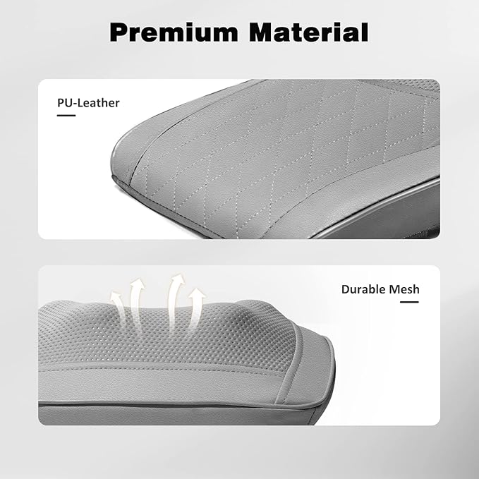 Boriwat Neck and Shoulder Massager with Heat, Shiatsu Massage Pillow with 3D Deep Tissue Kneading for Back Legs Foot Body Pain Relief,at Home Office Car, Gift for Mom & Dad