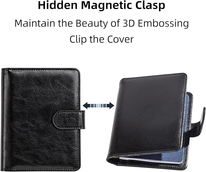 passport holder, passport cover, vaccine card holder, waterproof leather travel wallet with rfid blocking for men/women