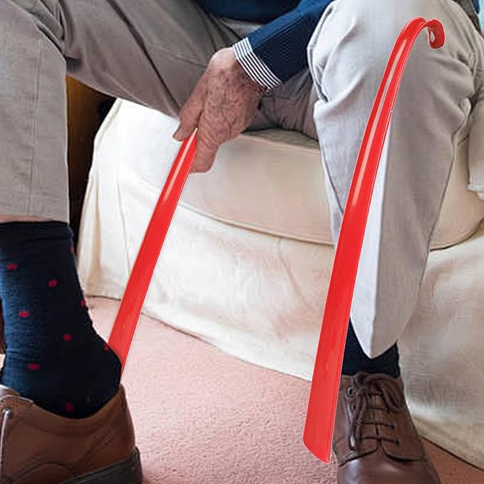 Shoe Horn for Seniors - 16.7 Inches Long Shoe Horn | Travel Shoe Lifter Flexible Shoe Horn Long Handle | Shoehorn Sock Remover Helper with Comfort Grip Shoe Lifter for Seniors, Men, Women