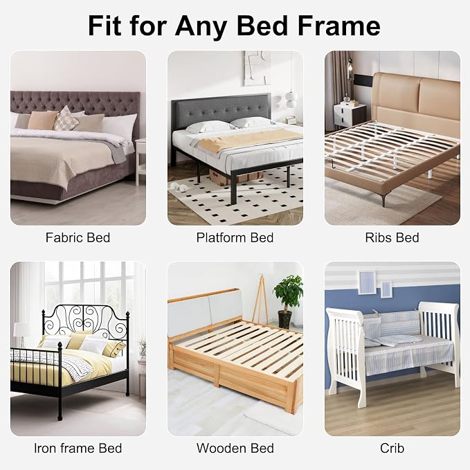 59 Inch Bed Rail for Toddlers,Swing Down Kids Bed Rails Guard for Twin,Full,Queen,Bunk Size Bed,Extra Tall Child Bed Rail Guard with Reinforced Anchor Safety System,59" L x 29.5" H,White