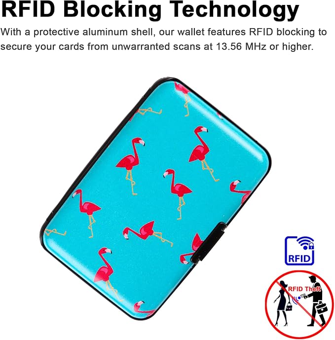 Credit Card Holder Small RFID Blocking Wallet Business Metal Slim Mini Aluminum Hard Case for Women Men