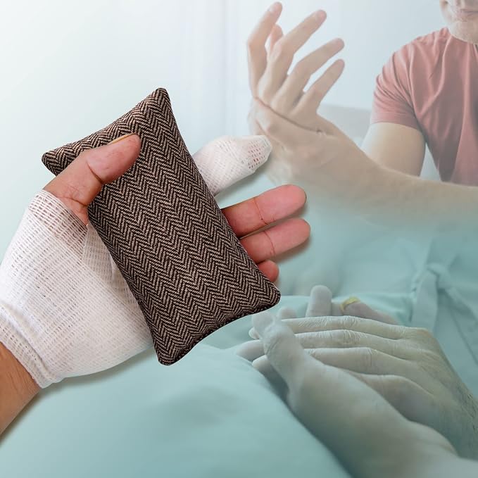 SWISSELITE Hand Contracture Cushion, Hand Grab Pad | Palm Grip with Elastic Band or Separator, Stroke Recovery, Help with Hand Rehabilitation