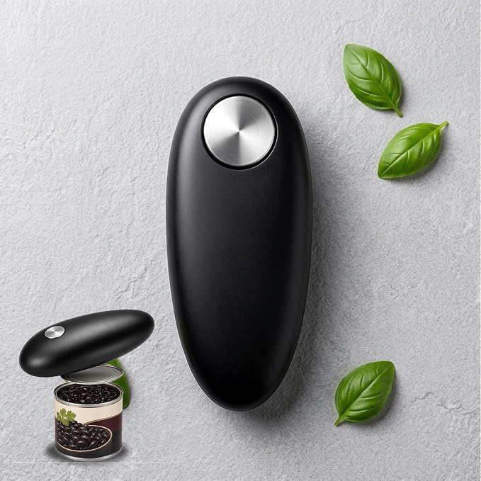 Electric Can Opener Automatic, One Touch Operated Can Opener for Seniors with Arthritis, Fits All Can Sizes Smooth Edge Food Safe Kitchen Gadgets