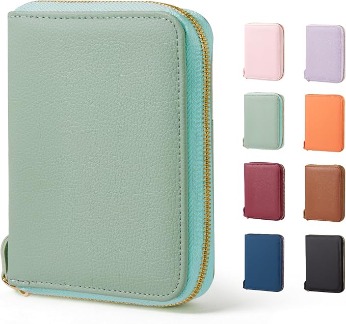 CoBak Passport Holder Cover with Safe Zipper Closure | Premium Passport Wallet for Travel, RFID Blocking Card Case, Waterproof Travel Accessories for Women