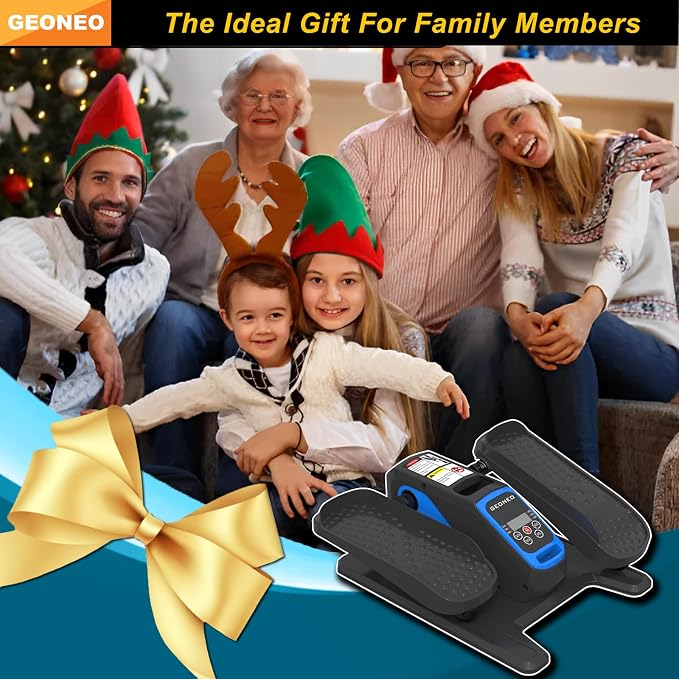 Under Desk Elliptical Machine, Electric Elliptical Leg Exerciser for Senior, Quiet and Compact Electric Seated Pedal Exerciser for Home with Monitor, Remote Control and 12 Adjustable Speeds