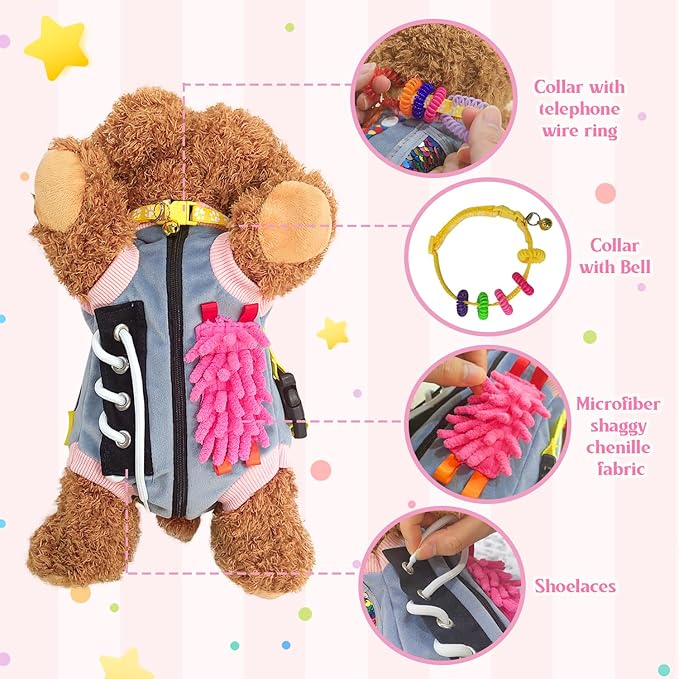 Fidget Blanket for Adults with Dementia | Dementia Activities for Seniors | Engaging Sensory Items for Elderly | Alzheimer’s Products and Gifts for Senior Stress Relief & Anxiety Reduction