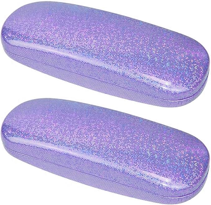 ABAJI Eyeglasses Case Kids Students Reading Glasses Organizer Hard Shell Lint Lining Snap Close Men Women Boys Girls