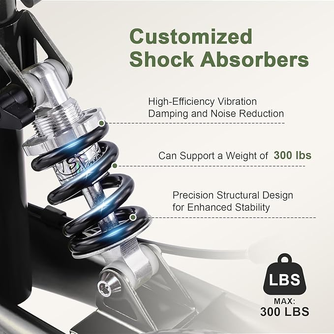Knee Scooter, 300lbs Capacity, 13" Big PU Seat, Disc Brake Knee Walker, All Terrain Foldable Knee Scooter Walker with Bag for Foot Injuries Compact Crutches Alternative (Black)