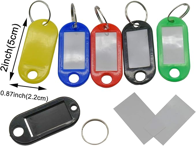 Maydahui 2 PCS Key Organizer Manager Portable Keychain with 28 Separable Key Rings and 30 Assorted Color Key Tags
