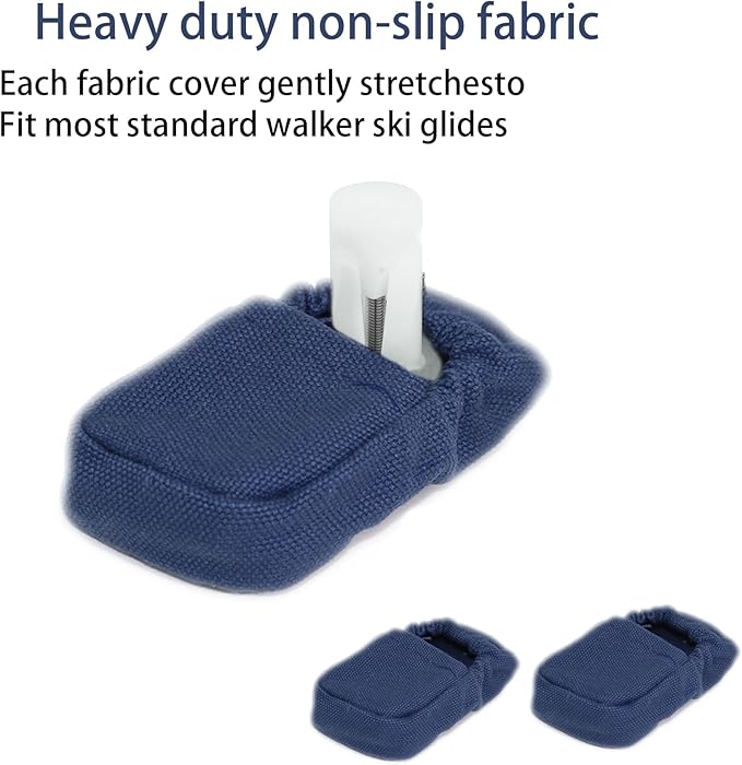 GZFQJJ Removable Soft Cushion Walker Non-Slip Fabric Cover Universal Fit Sock Cushion Indoor Outdoor Removable Walker Feet Replacement Non-Slip Soft Cushion Senior Walker Cushion Non-Slip Cushion