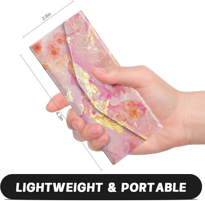 Sunglasses Case, Foldable Glasses Case, Magnetic PU Leather Hard Shell Folding Eyeglass Holder Box, Collapsible Unisex