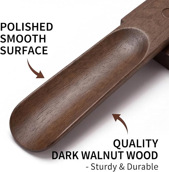 Shoe Horn Long Handle for Seniors Men Women 11.8" Magnetic Base Wall Mounted | Shoe Helper Wooden Horn Long Handle Wall Mounted Boot Horn for Seniors Men Women Pregnancy Kids Without Bending,Gift Idea
