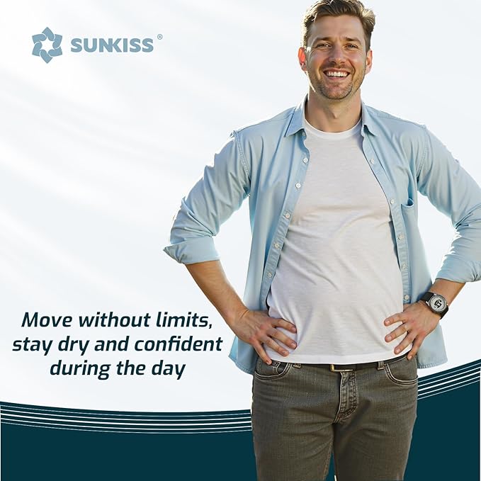 SUNKISS Super Soft Incontinence Underwear for Men, Daytime Disposable Adult Pull Ups, Mens Protective Diapers with Maximum Absorbency, Large, Grey, 120 Count