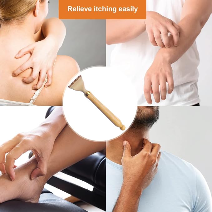 Telescoping Back Scratcher, Portable Extendable Bamboo Back Scratcher for Men Women with Beautiful Present Packaging, Body Scratcher for Adults