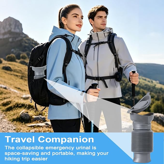 Pee Bottles for Men,Portable Urinal for Men,Collapsible Urine Bottle 750ML | Car Urinals for Men and Women,Emergency Urinal Bottle Shrinkable Pocket Toilet for Travel,Camping,Traffic Jam,Road Trips