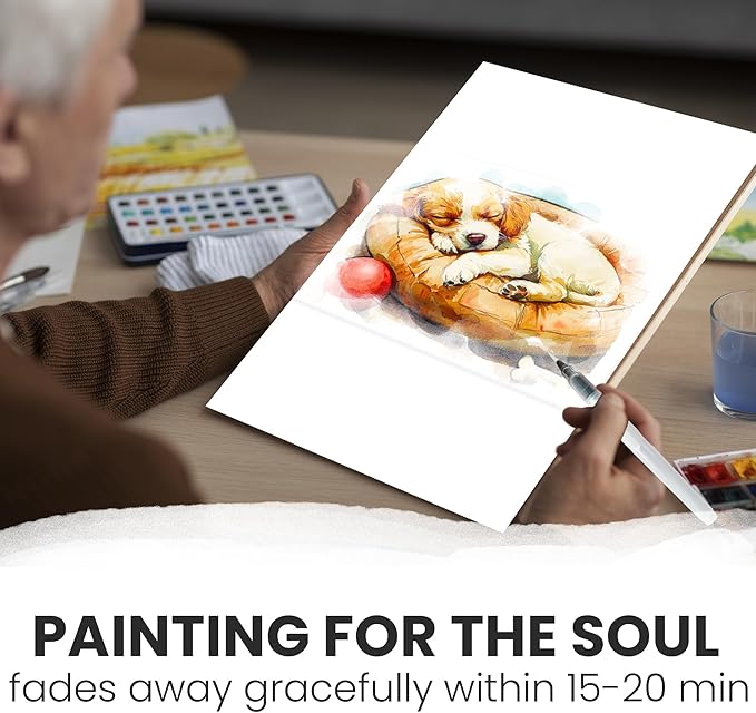QUOKKA Water Painting Dementia Activities for Seniors – Cozy Home Edition – Alzheimers Products for Elderly - Activities for People with Dementia - Crafts for Seniors