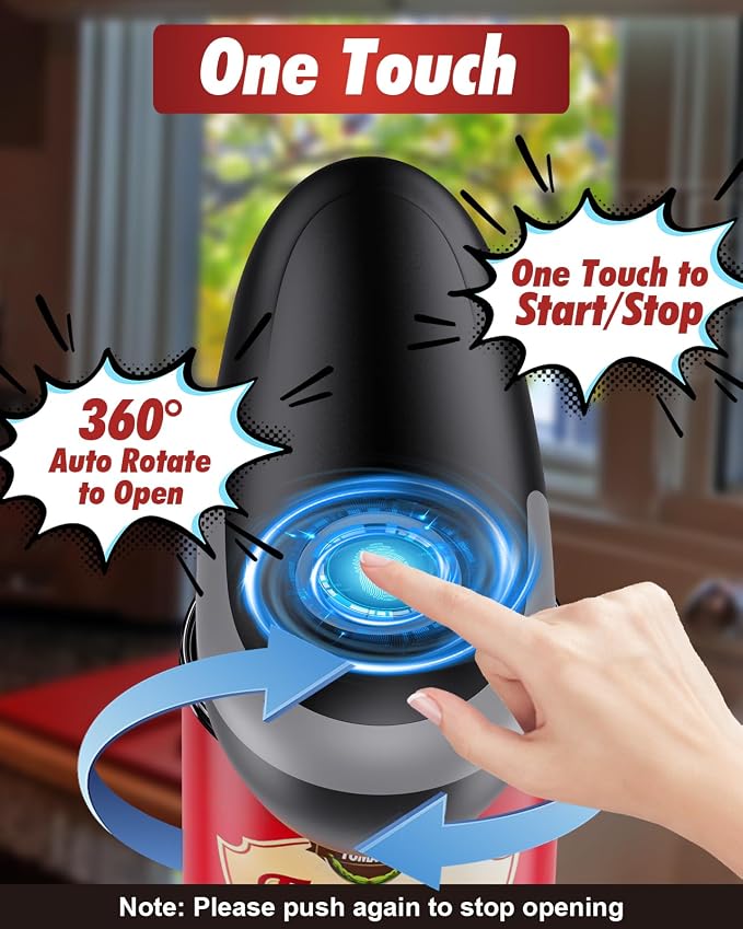 Electric Can Opener Fits All Can Sizes