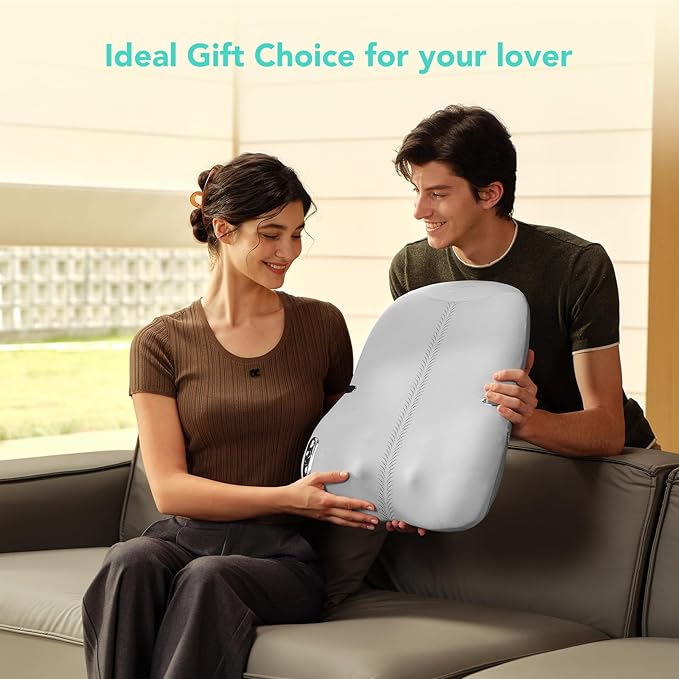 SKG Cordless Full Back Massager for Pain Relief Deep Tissue Up and Down 4D Shiatsu Back Massager with Heat Gifts for Men and Women Dad Mom Grandpa