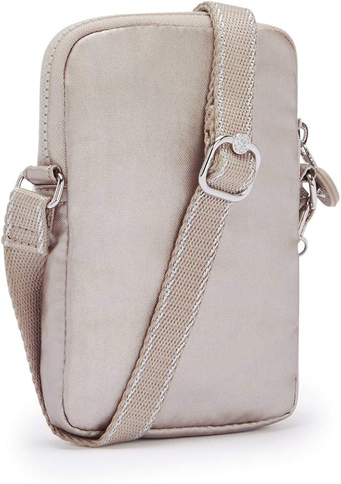 Kipling Womens Tally Minibag, Lightweight Mini Bag, Nylon Phone Crossbody Bag, Metallic Glow, 4.25 L X 6.75 H X 0.75 D US