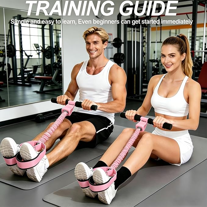 Upgraded Pedal Resistance Band with Handle, Thickened Latex Tubes and Soft Foam Fabric Foot Pedal, Abdomen, Waist,Core/ABS, Arm, Leg,Arms Equipment Gift for Women,Physical Therapy