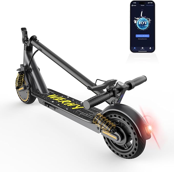 Electric Scooter, 10"/8.5" Solid Tire, 500W/350W Powerful Motor & 19/22 MPH Top Speed, 28/25/22/16 Miles Long Range, Folding E Scooter with Dual Braking for Teens and Adults