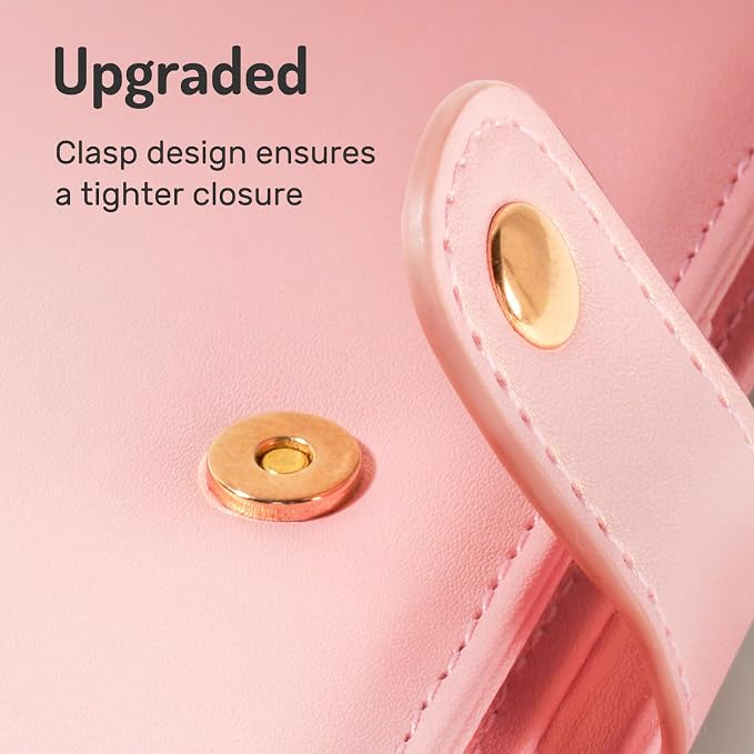 Forvencer Passport Holder Cover with Money Pocket, RFID Passport Wallet | Premium Passport Cover, Cute Passport Book Card Case, Waterproof Travel Accessories for Women, Rose Gold