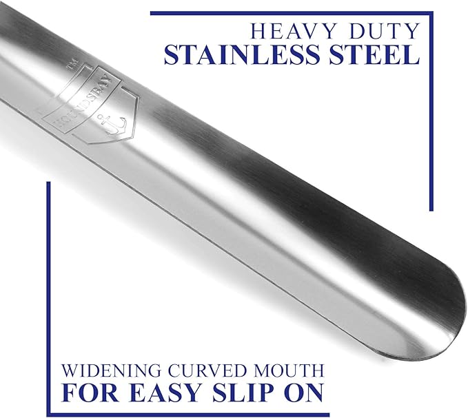 Shoe Horn Long Handle for Seniors - Long Handled Shoe Horn for Boots and Shoes - Long Metal Shoe Horn for Women, Men & Kids - Extra long Shoes Horn, Metal Shoe Horn Long Handle, Shoe Spoon Long Handle