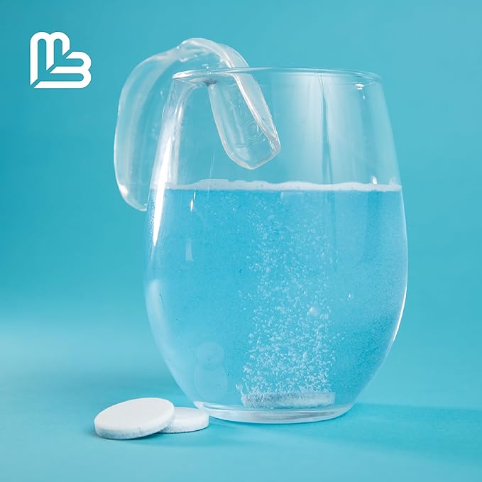 Coffee and Tea Retainer Cleaner Tablets, Removes Odors, Stains, and Plaque, 4-Month Supply, Denture Cleanser for Caffeine Enthusiasts, 120 Tablets by M3