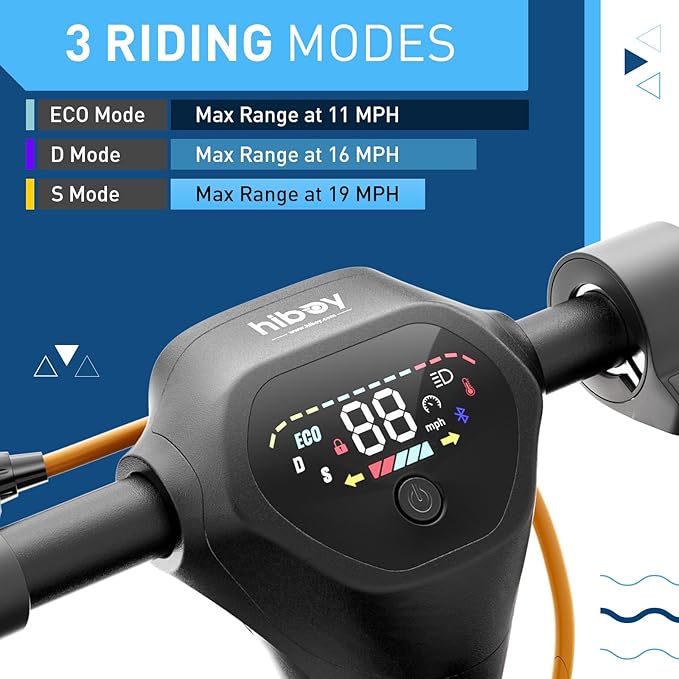 Hiboy S2/S2 MAX Electric Scooter, 350/500W Motor, 8.5/10" Tires, 17/40.4 Miles Range E Scooter, 19 Mph Folding Commuter Electric Scooter for Adults