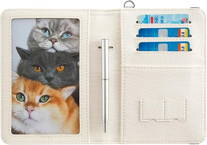 Pink Passport Holder,Cute Passport Cover,Travel Wallet with Credit Card Slots Rfid Blocking passport Wallet Waterproof Documents Organizer Women Men (Cute Cat)
