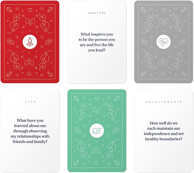 BestSelf Intimacy Deck Expansion Pack, 50 Conversation Starters for Couples, Meaningful Chats. Relationship Building Game