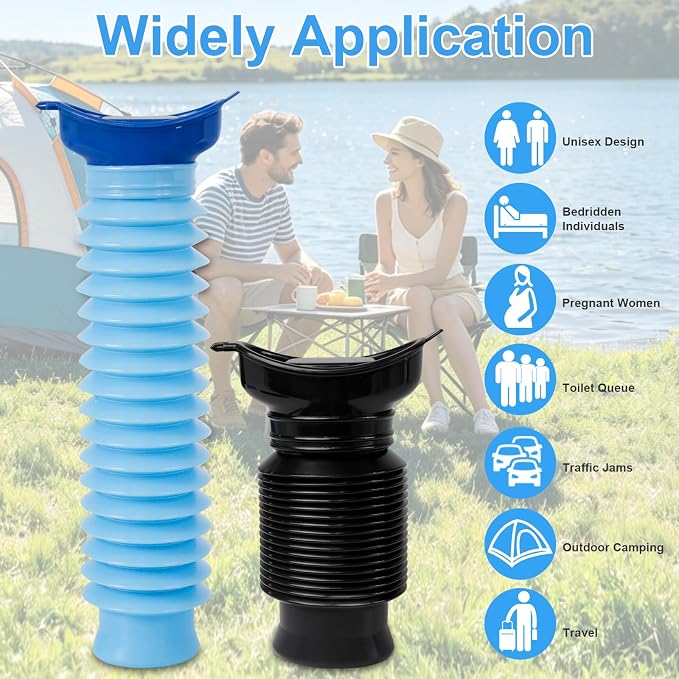 Pee Bottles for Men,Portable Urinal for Men,Collapsible Urine Bottle 750ML | Car Urinals for Men and Women,Emergency Urinal Bottle Shrinkable Pocket Toilet for Travel,Camping,Traffic Jam,Road Trips