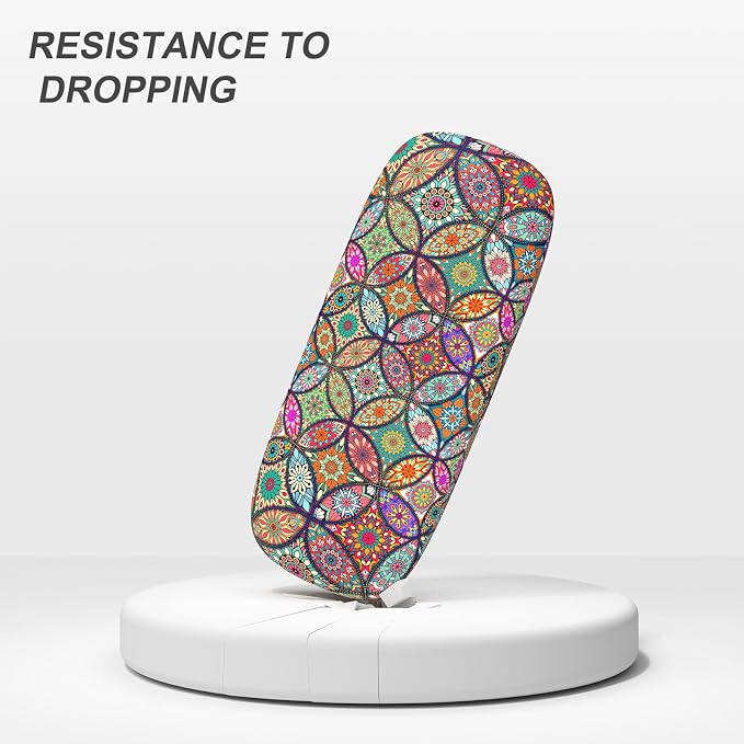 Eyeglasses Case, Portable Hard Shell Protective Case for Glasses, Eyeglass Holder Box for Women with Cleaning Cloth