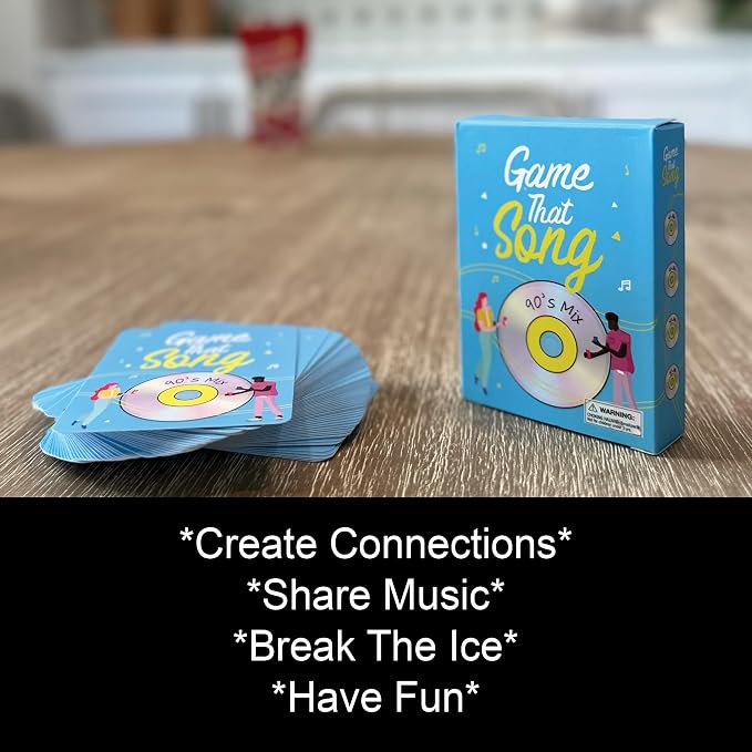 Game That Song 90's Mix Expansion - 50 New Cards - Music Card Game for Family, Adults, and Teens. Hilarious, Addictive, and Competitive Fun for Game Nights!