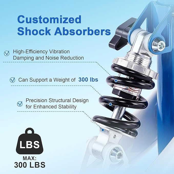 Steerable Knee Walker Deluxe Medical Scooter for Foot Injuries Adult Compact Crutches (WB-2105 Blue)…