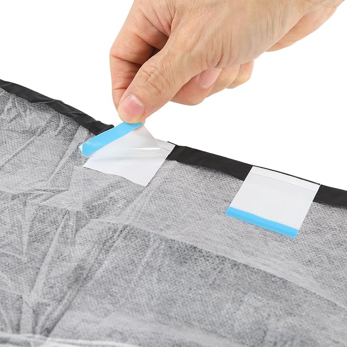 CutiePlusU Disposable Diaper Protective Underwear - Black 10 Pieces(Large 37"-47")