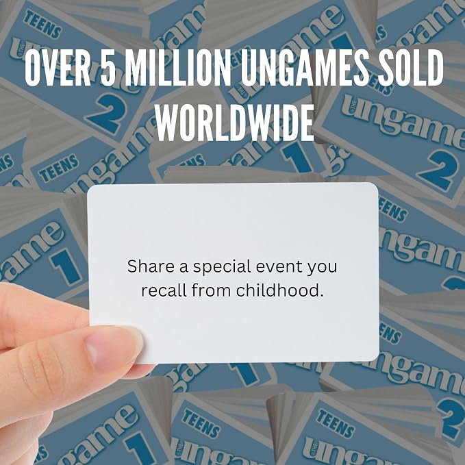 POCKET UNGAME - Teens - non-competitive card game for teenagers to discuss, share values & experiences - break the ice and get teens to talk - Ages 12-18