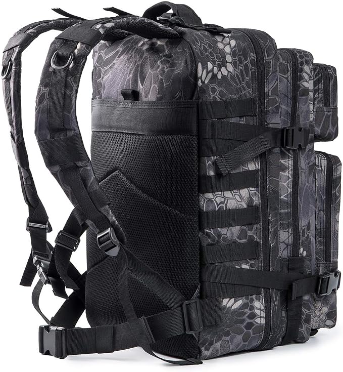 QT&QY 45L Military Tactical Backpacks Molle Army Assault Pack 3 Day Bug Out Bag Hiking Treeking Rucksack…