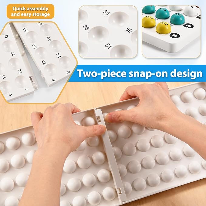 GADFISH Bingo Game Set, Bingo Sets Adults for Large Group Kids Seniors, 0.78" Bingo Balls with Steel Cage, 30 Cards, Board and Chips for Adults Parties, Game Night, Community