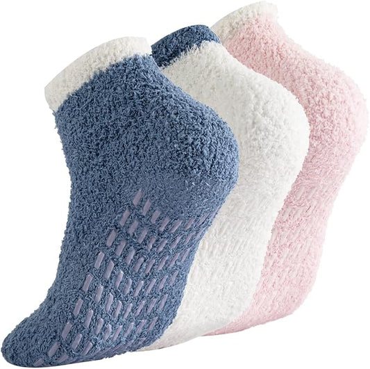 Breslatte Non Slip Hospital Socks with Grips for Women Grip Slipper Socks for Women Gifts